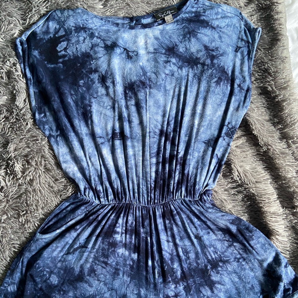 Tie Dye Blue Romper